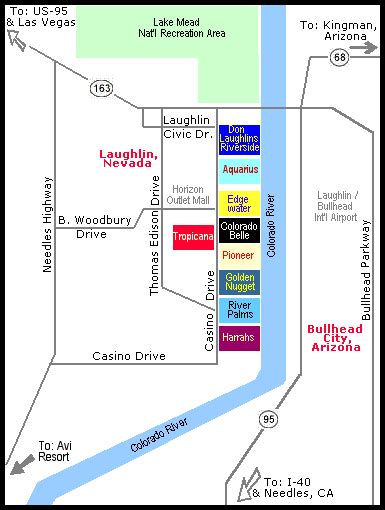 Gambling in Nevada: Map of NV Casinos.